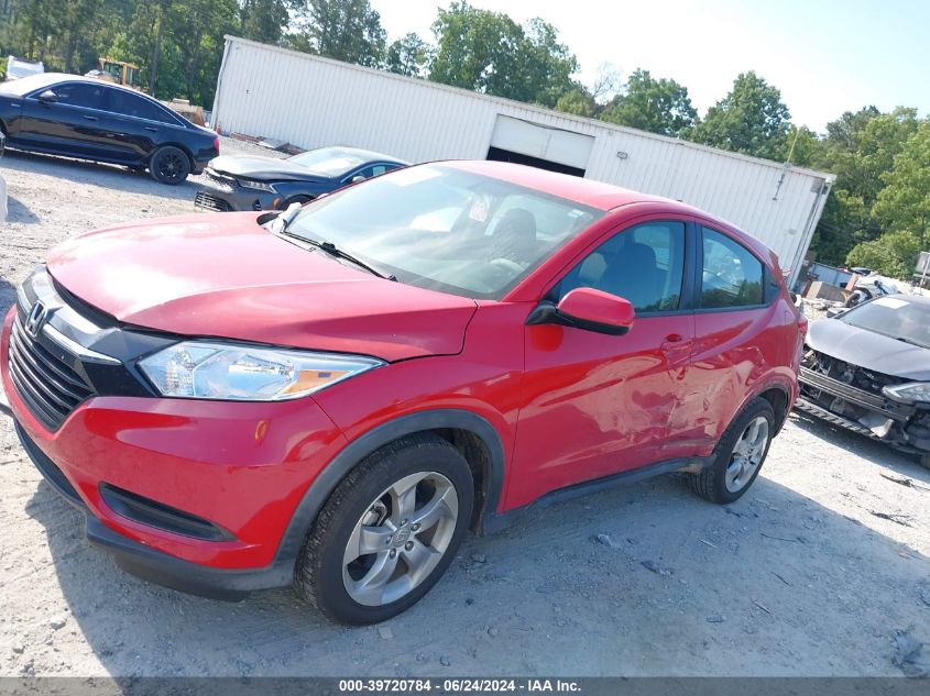 2016 Honda Hr-V Lx VIN: 3CZRU5H3XGM747839 Lot: 39720784