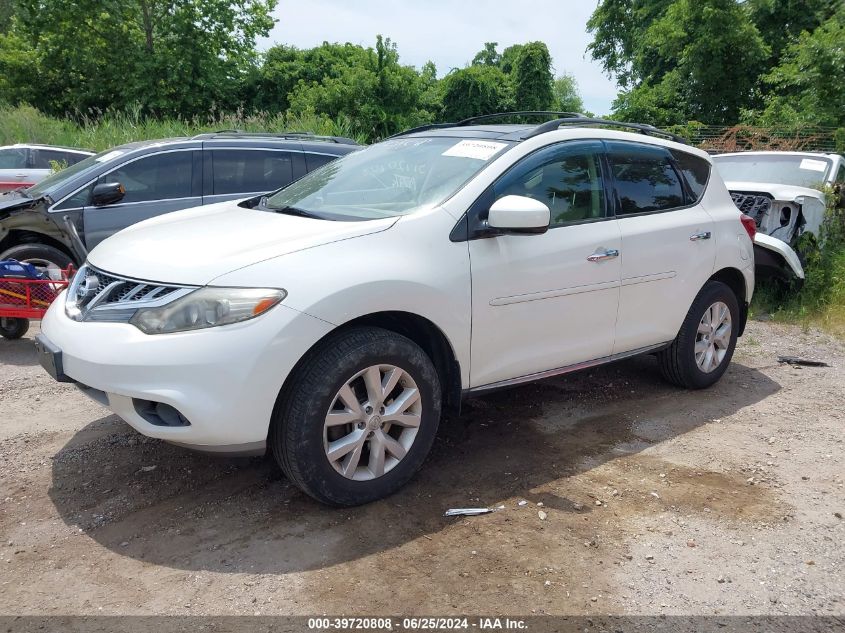 2013 Nissan Murano Sl VIN: JN8AZ1MW1DW312026 Lot: 39720808