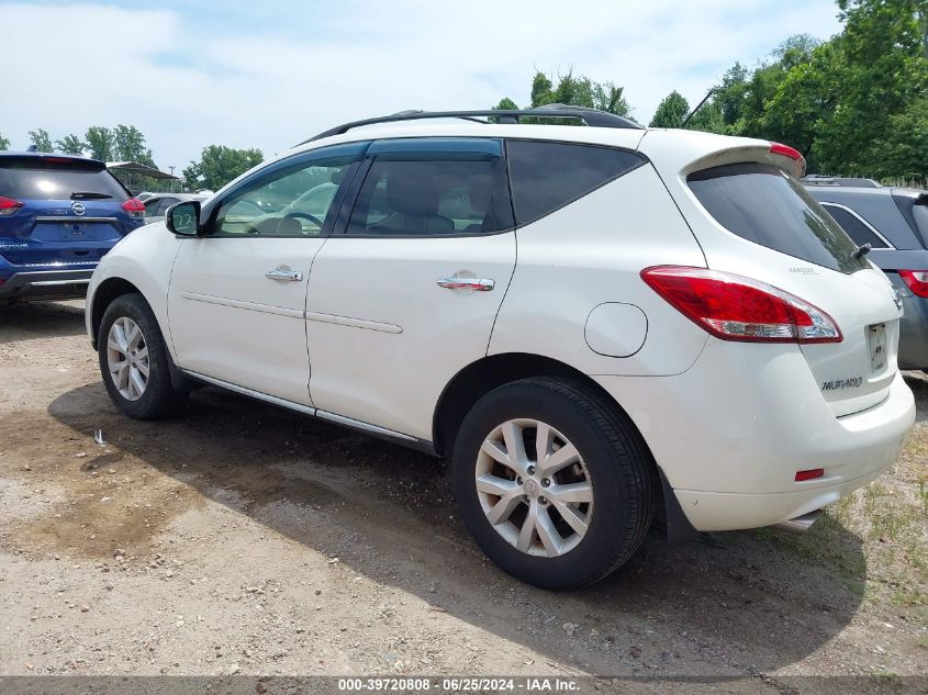 2013 Nissan Murano Sl VIN: JN8AZ1MW1DW312026 Lot: 39720808