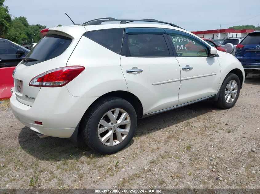 2013 Nissan Murano Sl VIN: JN8AZ1MW1DW312026 Lot: 39720808