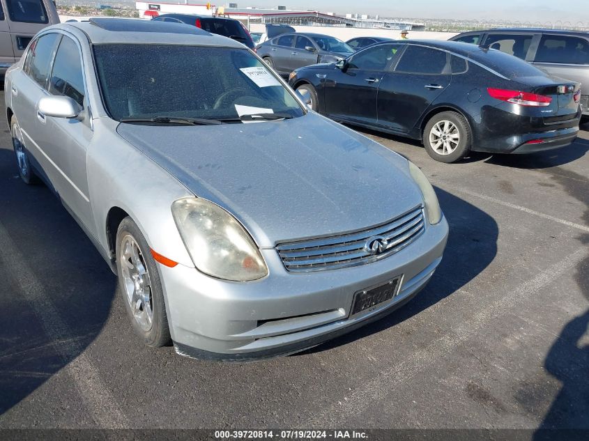 2003 Infiniti G35 Luxury Leather VIN: JNKCV51E83M308700 Lot: 39720814