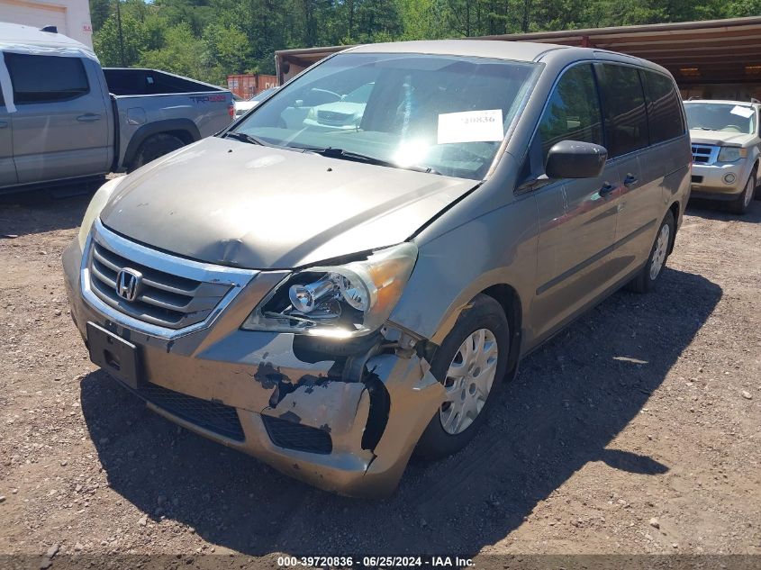 2009 Honda Odyssey Lx VIN: 5FNRL38289B021084 Lot: 39720836