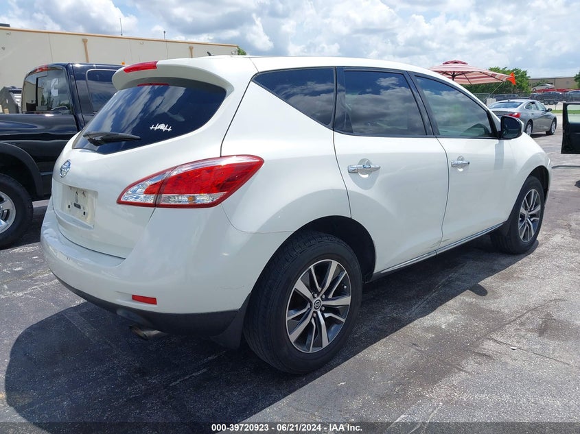 2012 Nissan Murano S VIN: JN8AZ1MU1CW114656 Lot: 39720923