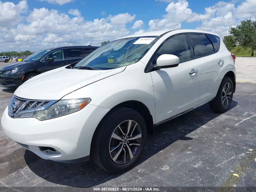 2012 Nissan Murano S VIN: JN8AZ1MU1CW114656 Lot: 39720923