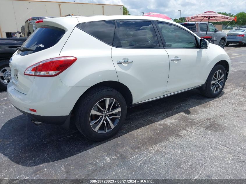 2012 Nissan Murano S VIN: JN8AZ1MU1CW114656 Lot: 39720923