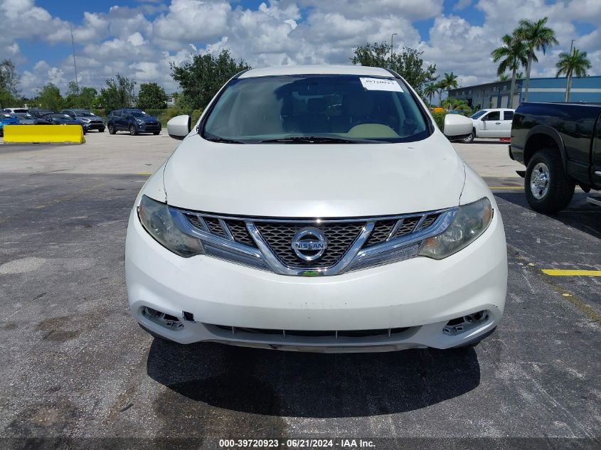 2012 Nissan Murano S VIN: JN8AZ1MU1CW114656 Lot: 39720923