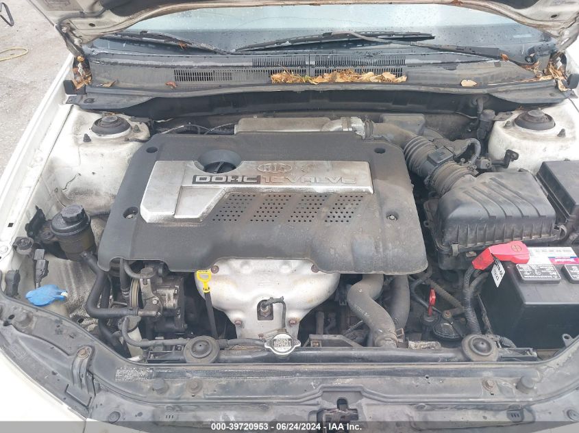 2006 Kia Spectra Ex/Lx/Sx VIN: KNAFE122265308456 Lot: 39720953