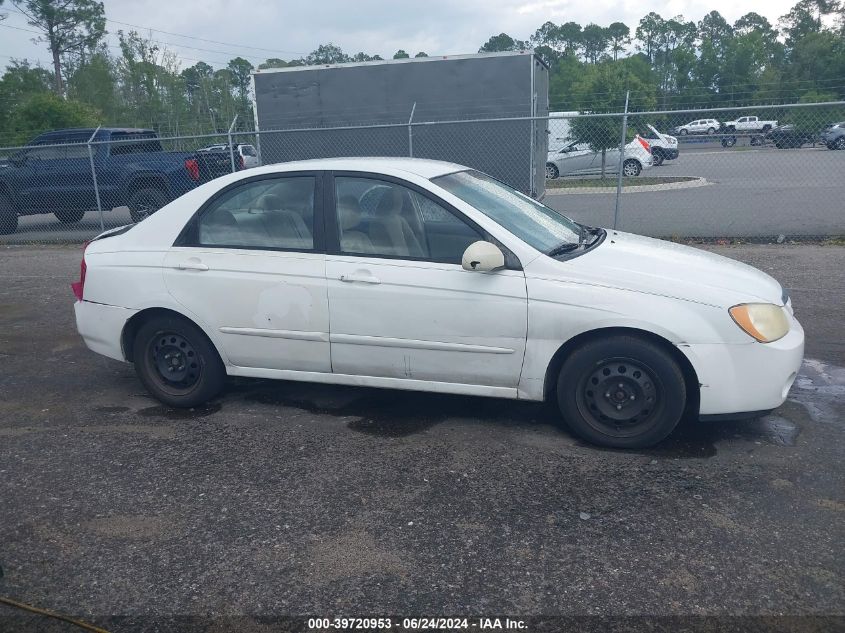 2006 Kia Spectra Ex/Lx/Sx VIN: KNAFE122265308456 Lot: 39720953