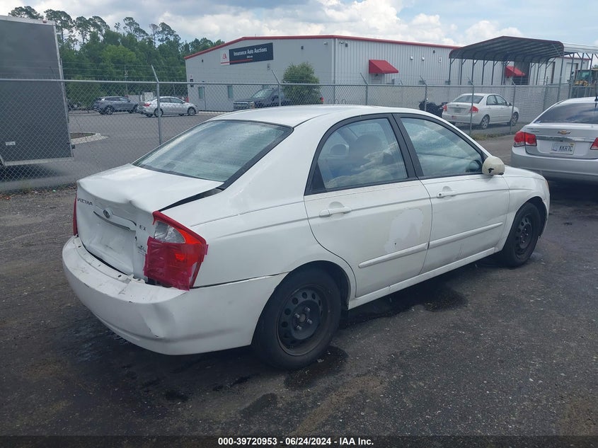 2006 Kia Spectra Ex/Lx/Sx VIN: KNAFE122265308456 Lot: 39720953