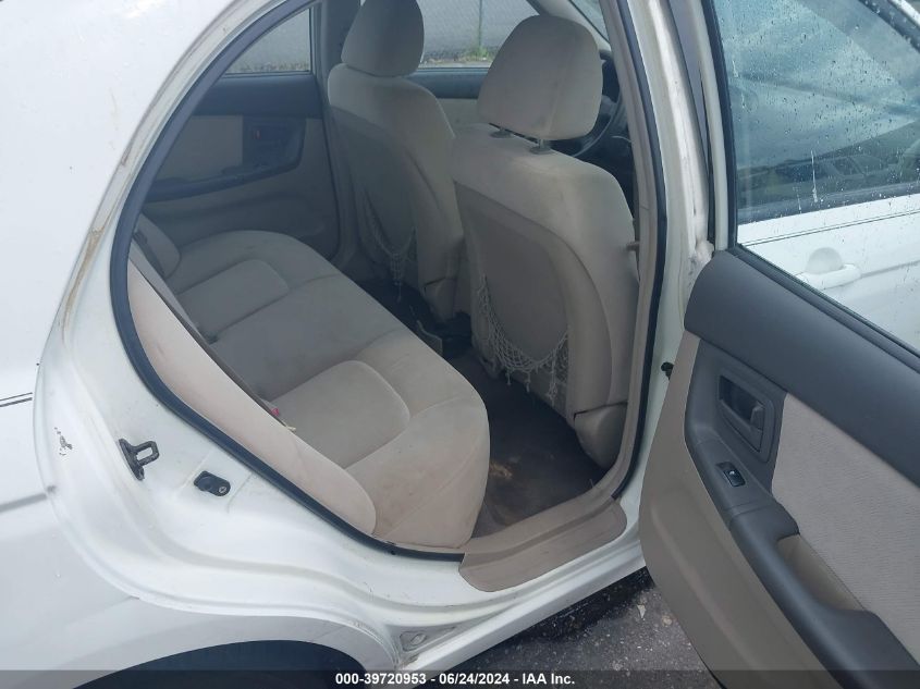 2006 Kia Spectra Ex/Lx/Sx VIN: KNAFE122265308456 Lot: 39720953