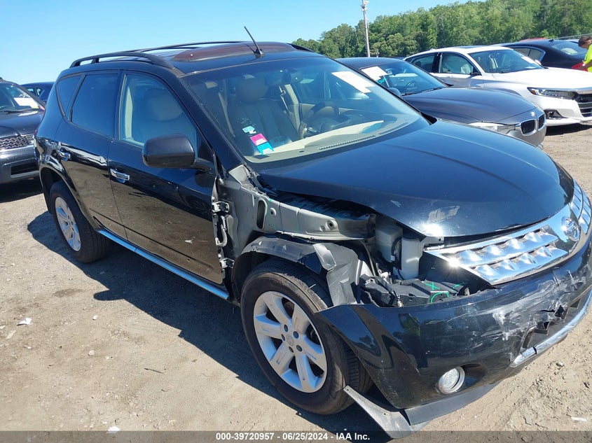 2007 Nissan Murano Sl VIN: JN8AZ08T07W502088 Lot: 39720957
