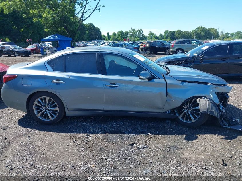 2019 Infiniti Q50 3.0T Luxe VIN: JN1EV7AR0KM550374 Lot: 39720980