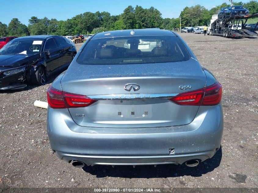 2019 Infiniti Q50 3.0T Luxe VIN: JN1EV7AR0KM550374 Lot: 39720980