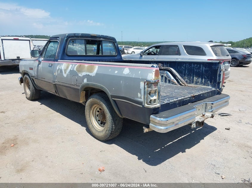 1992 Dodge D-Series D200/D250 VIN: 1B7KE26C0NS514319 Lot: 39721007