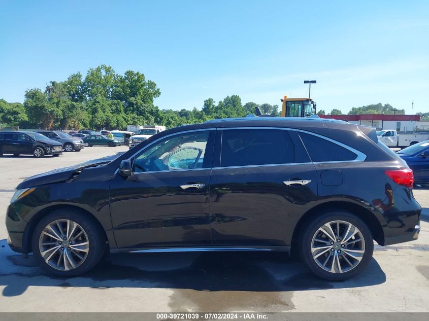 2017 Acura Mdx Technology Entertainment Pkgs VIN: 5FRYD4H7XHB015049 Lot: 39721039