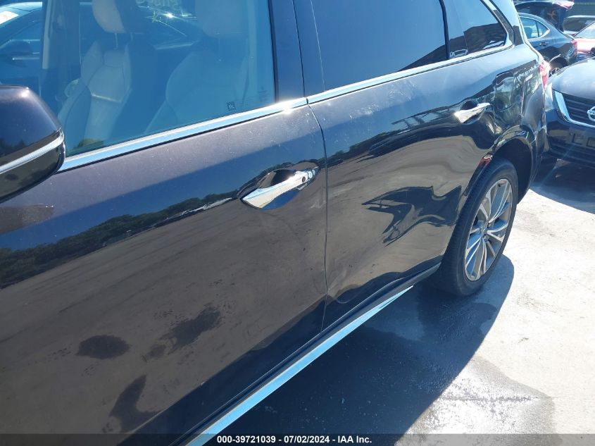 2017 Acura Mdx Technology Entertainment Pkgs VIN: 5FRYD4H7XHB015049 Lot: 39721039