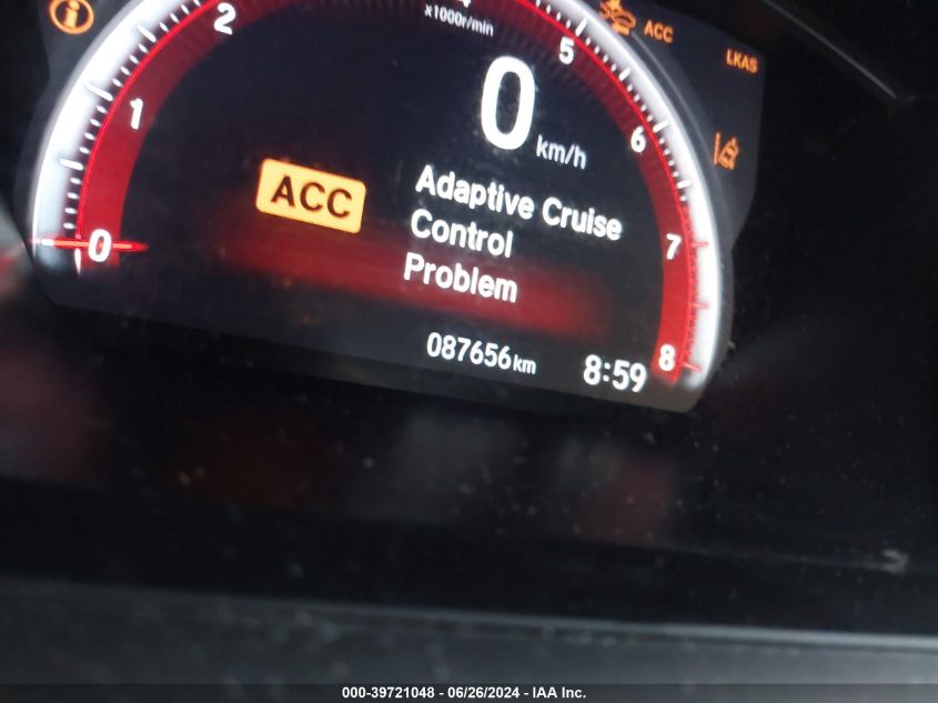 2019 Honda Civic Sport VIN: 2HGFC2F87KH604512 Lot: 39721048