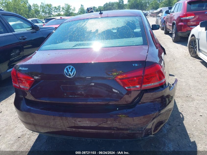 2014 Volkswagen Passat 1.8T S VIN: 1VWAT7A32EC094348 Lot: 39721103