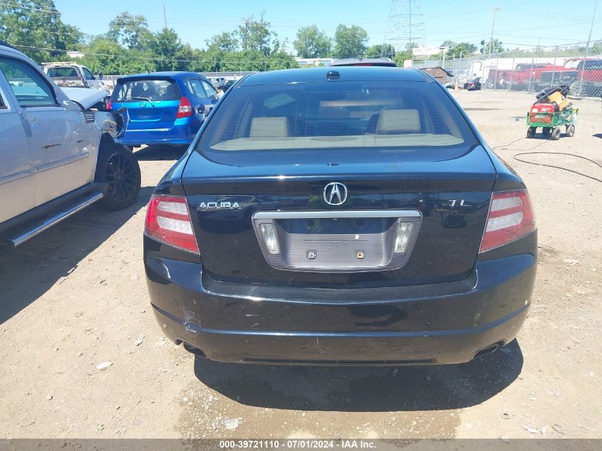 2007 Acura Tl 3.2 VIN: 19UUA66277A024165 Lot: 39721110