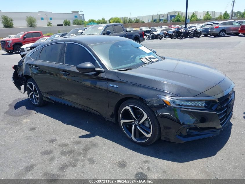 2022 Honda Accord Hybrid Sport VIN: 1HGCV3F24NA044045 Lot: 39721162