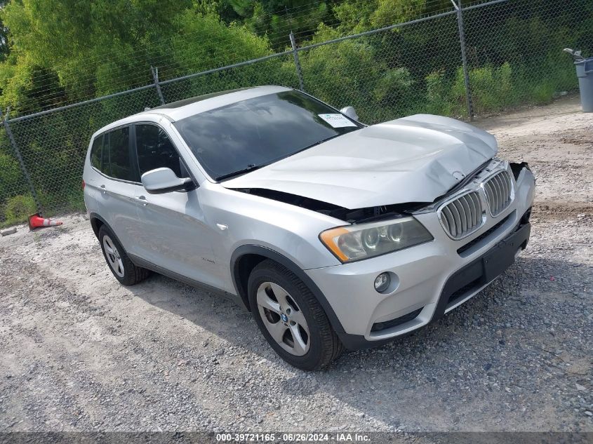 2011 BMW X3 xDrive28I VIN: 5UXWX5C55BLK59478 Lot: 39721165