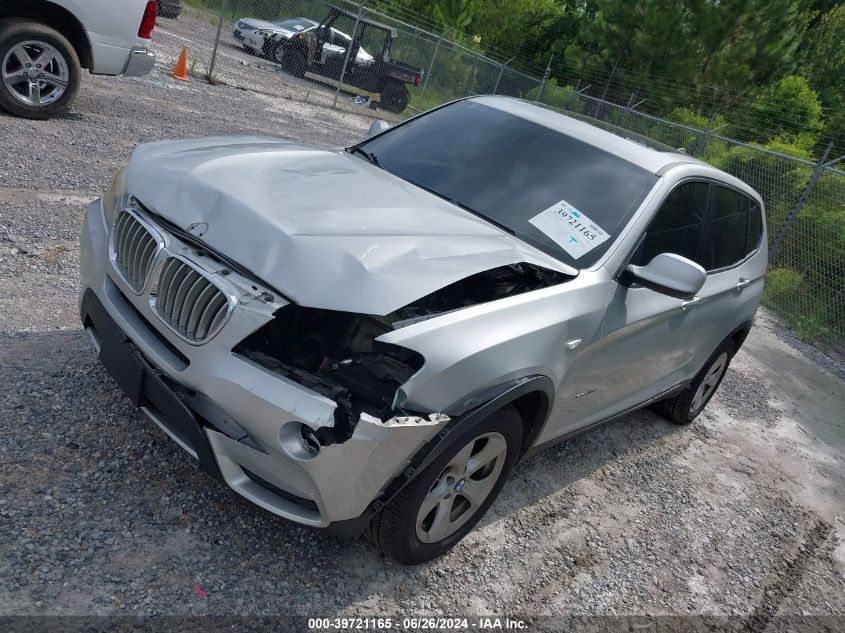 2011 BMW X3 xDrive28I VIN: 5UXWX5C55BLK59478 Lot: 39721165