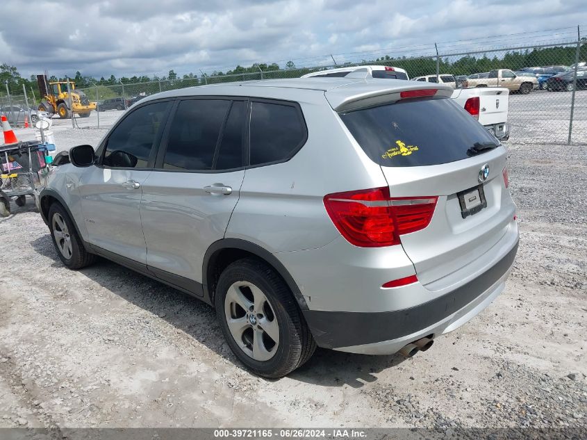 2011 BMW X3 xDrive28I VIN: 5UXWX5C55BLK59478 Lot: 39721165