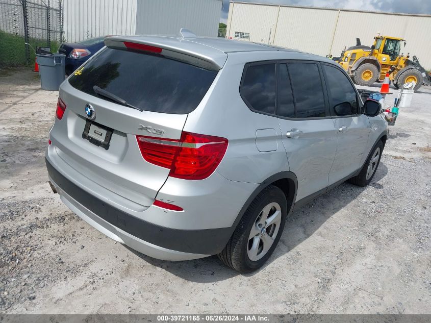 2011 BMW X3 xDrive28I VIN: 5UXWX5C55BLK59478 Lot: 39721165