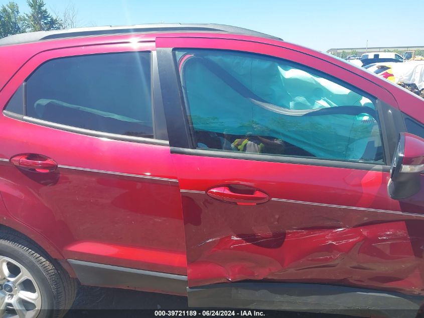 2019 Ford Ecosport Se VIN: MAJ3S2GE5KC278646 Lot: 39721189