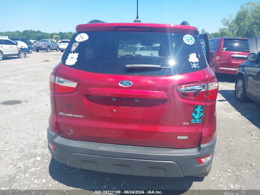 2019 Ford Ecosport Se VIN: MAJ3S2GE5KC278646 Lot: 39721189