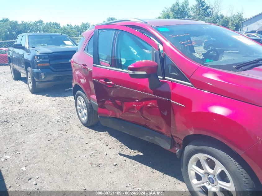 2019 Ford Ecosport Se VIN: MAJ3S2GE5KC278646 Lot: 39721189