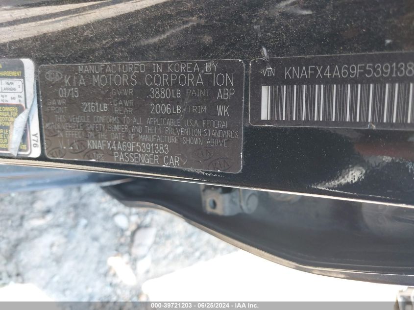 2015 Kia Forte Lx VIN: KNAFX4A69F5391383 Lot: 39721203