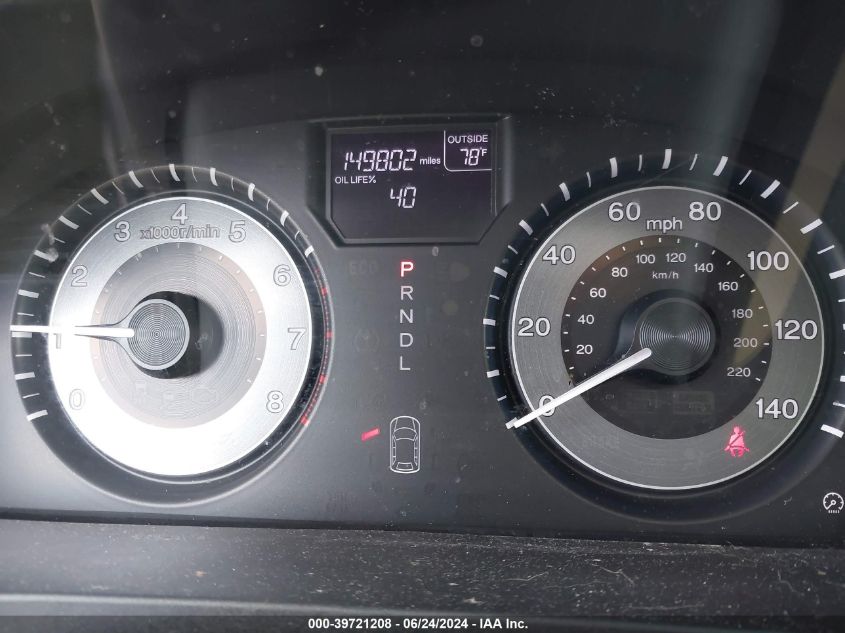 2012 Honda Odyssey Ex-L VIN: 5FNRL5H66CB046281 Lot: 39721208