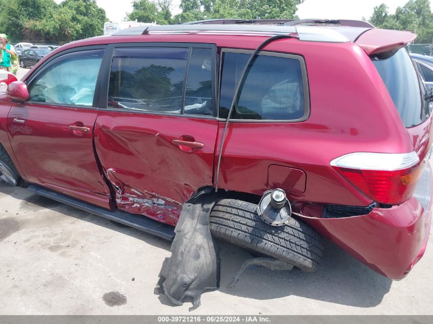 2008 Toyota Highlander Sport VIN: JTEES43A582052618 Lot: 39721216