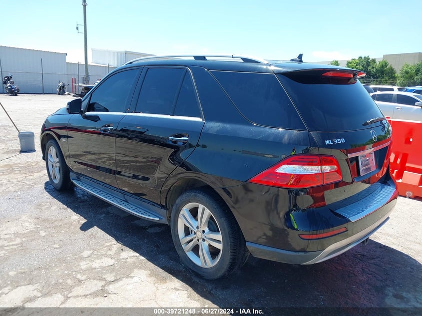 2012 Mercedes-Benz Ml 350 4Matic VIN: 4JGDA5HB0CA061702 Lot: 39721248