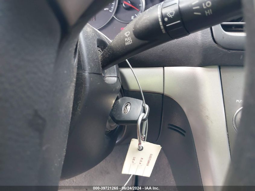 2009 Subaru Legacy 2.5I VIN: 4S3BL616297235283 Lot: 39721265