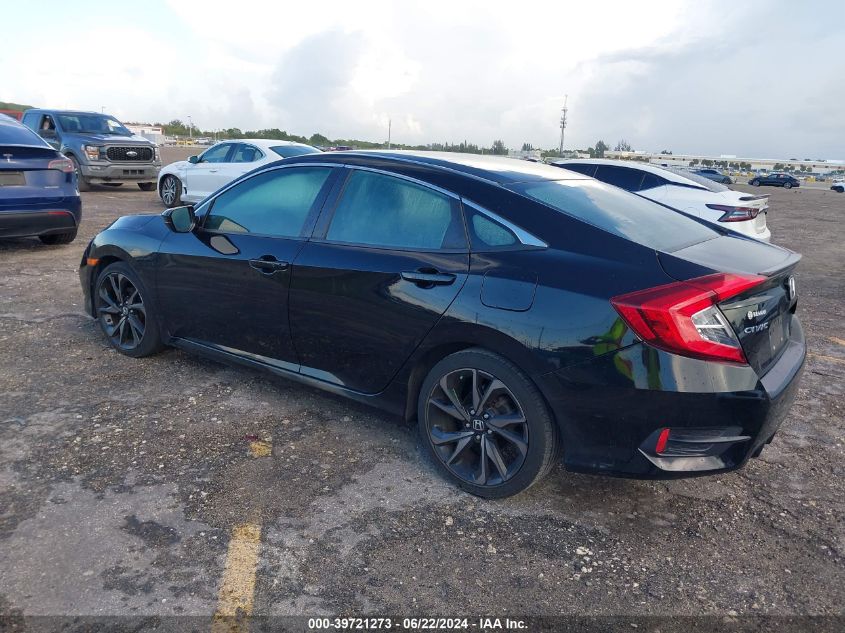 2019 Honda Civic Sport VIN: 19XFC2F80KE030152 Lot: 39721273