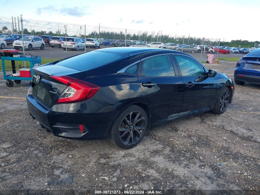 2019 Honda Civic Sport VIN: 19XFC2F80KE030152 Lot: 39721273