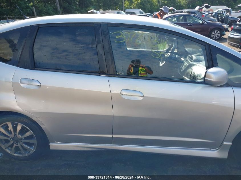 2012 Honda Fit Sport VIN: JHMGE8H5XCC006968 Lot: 39721314