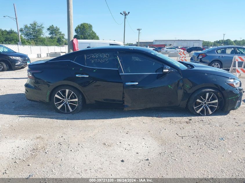 2022 Nissan Maxima Sv Xtronic Cvt VIN: 1N4AA6CVXNC502411 Lot: 39721320