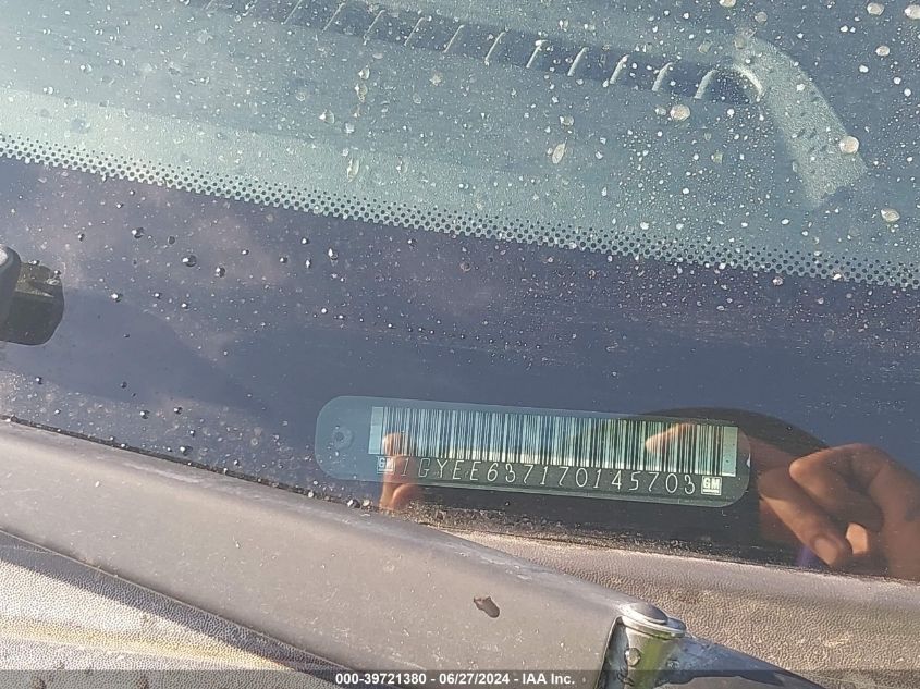 2007 Cadillac Srx VIN: 1GYEE637170145703 Lot: 39721380