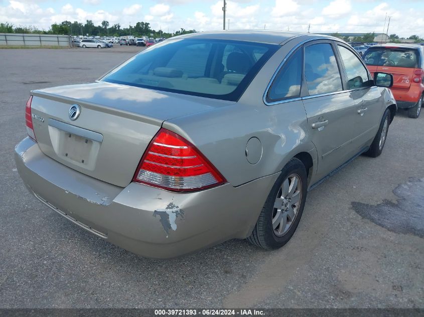 2005 Mercury Montego Luxury VIN: 1MEFM40165G610397 Lot: 39721393