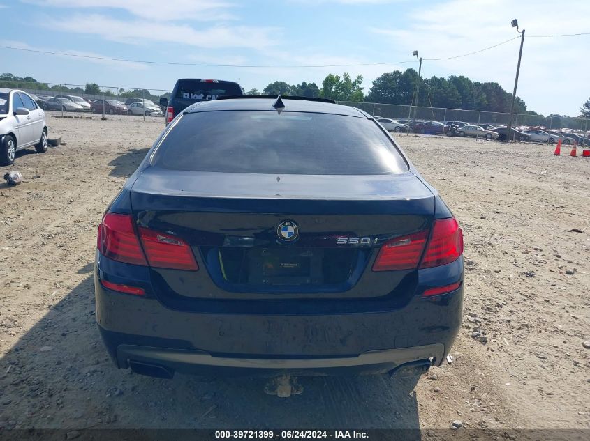 2012 BMW 550I VIN: WBAFR9C5XCDV58766 Lot: 39721399
