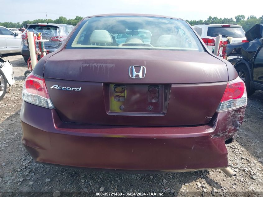 2010 Honda Accord 2.4 Lx VIN: 1HGCP2F36AA175453 Lot: 39721469