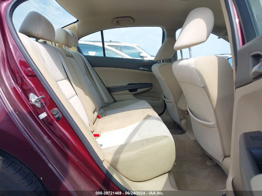 2010 Honda Accord 2.4 Lx VIN: 1HGCP2F36AA175453 Lot: 39721469