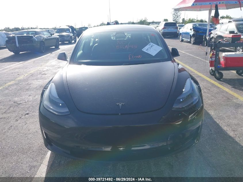 2022 Tesla Model 3 Long Range Dual Motor All-Wheel Drive VIN: 5YJ3E1EB6NF186506 Lot: 39721492