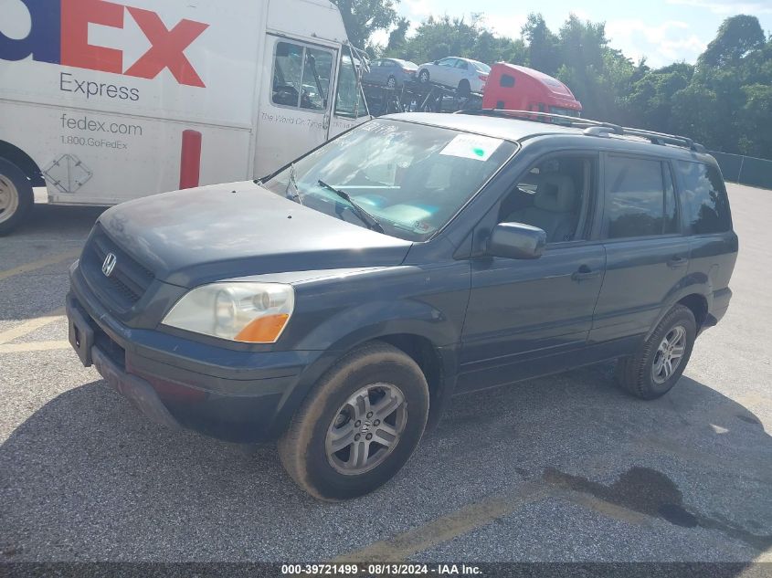 2003 Honda Pilot Ex-L VIN: 2HKYF18603H577165 Lot: 39721499