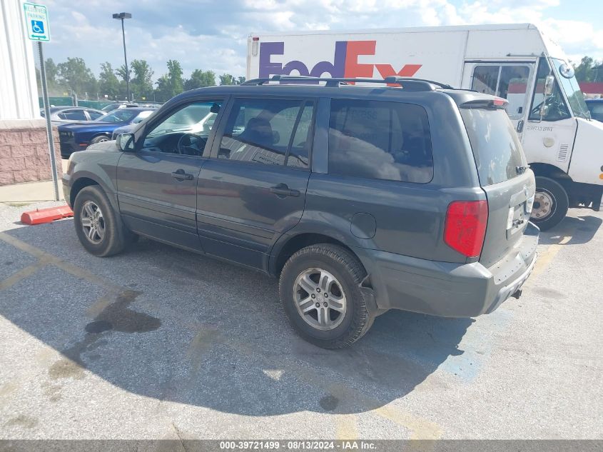 2003 Honda Pilot Ex-L VIN: 2HKYF18603H577165 Lot: 39721499