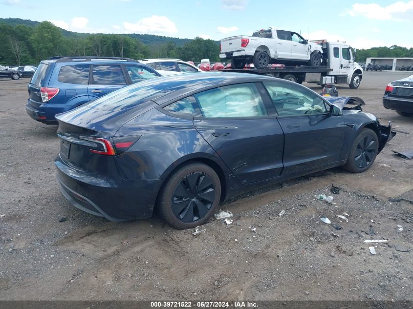 2024 TESLA MODEL 3 REAR-WHEEL DRIVE - 5YJ3E1EA5RF761952