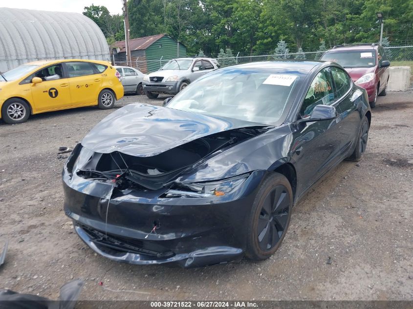 2024 TESLA MODEL 3 REAR-WHEEL DRIVE - 5YJ3E1EA5RF761952